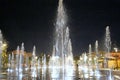 Nice, France - June 14, 2014: fountains on Paillon walk