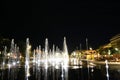 Nice, France - June 14, 2014: fountains on Paillon walk