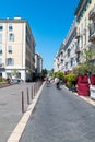 Tourist alley in city center of Nice Royalty Free Stock Photo