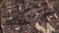 Nice, France - March 16, 2023: Panoramic view of Nice rooftops in old town from a hill Royalty Free Stock Photo