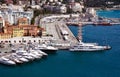 Nice, France, March 2019. Port of the French city of Nice. Private yachts and boats are parked near the coast. Royalty Free Stock Photo