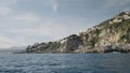 Nice, France, 12 March, 2023: View of houses on a cliffs near Nice, France view from a boat Royalty Free Stock Photo