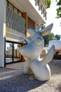 Nice, France - October 22, 2011. Foundation Maeght. Joan MirÃ¯Â¿Â½. Sculpturs in outdoor garden. Jean Arp. Modern European art.