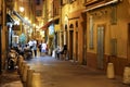 Old town houses and a narrow street between them Royalty Free Stock Photo