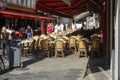 Pedestrian street where there are restaurants