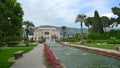 Nice, France in a wonderful pink and perfect garden pavilion