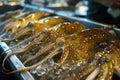 nice fresh squid on a fish market Royalty Free Stock Photo