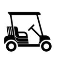 Nice golf cart icon Flat vector design