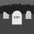 Nice grave rip icon Royalty Free Stock Photo