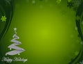 Nice green happy holidays background