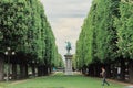 Nice green space in Paris, france