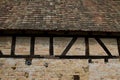 Half timbered house in a village in Alsace Royalty Free Stock Photo