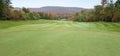 Nice hole on a golf club at fall in Vermont Royalty Free Stock Photo