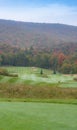 Nice hole on a golf club at fall in Vermont Royalty Free Stock Photo