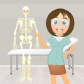 Illustration of osteopath