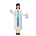 Nice illustration of woman inventor scientist