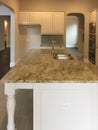 Nice island counter in the kitchen