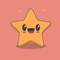 Nice kawaii star smiling