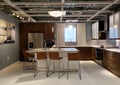 Nice modern kitchen at store IKEA