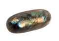 Nice labradorite with fine blue diffraction or play of color. close up