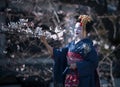 Nice lady in the image of Maiko the apprentice Geisha