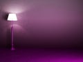 A nice lamp on the violet room