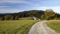 Nice landscape of easternmost part of Czech republic Royalty Free Stock Photo