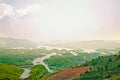 Nice landscape, hill/moutain, lake Royalty Free Stock Photo