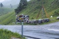 A nice landscape picture from the pass col de Larche Royalty Free Stock Photo