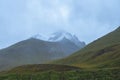 A nice landscape picture from the pass col de Larche Royalty Free Stock Photo