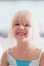 A nice little blond girl Royalty Free Stock Photo