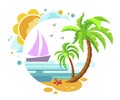 Nice logo on the theme of the summer