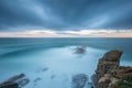 Nice long exposure picture from a Costa Brava coastal in Spain, near town Palamos