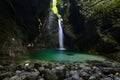 Kozjak waterfall 1, Slovenia Royalty Free Stock Photo