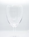 Simple photo of a glass with light and white background
