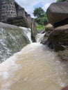 Nice looking waterfall with stone