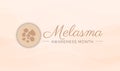 Nice Melasma Awareness Month Background Illustration Design Royalty Free Stock Photo