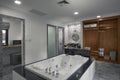 nice modern style grey  color bathroom  interior Royalty Free Stock Photo