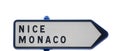 Nice, Monaco traffic sign