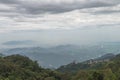 Nice mountain landscape sunset view from Ba Na Hill, Da Nang Vietnam Feb 2017 Royalty Free Stock Photo