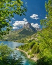 Views of PeÃÂ±a Foratata from the town of Lanuza, Huesca, Spain