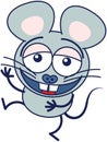 Nice mouse laughing enthusiastically