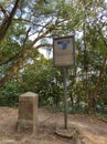 Nice nature Stone historical sites in Hong Kong Kowloon Lion rock country park