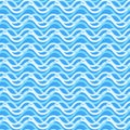 Nice naval bright colorful wavy seamless pattern