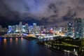 Nice night aerial photo of Downtown Miami Florida