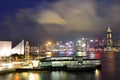 Nice night view morden building, Hong Kong Royalty Free Stock Photo