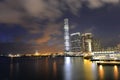 Nice night view morden building, Hong Kong Royalty Free Stock Photo