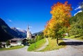 Nice old Church in Cortina, Italy Royalty Free Stock Photo