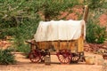 Nice old covered wagon in the old West, Arizona