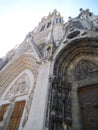 A nice ornated church facade in Nancy Saint Epvre.